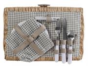 2-Person Wicker Picnic Basket