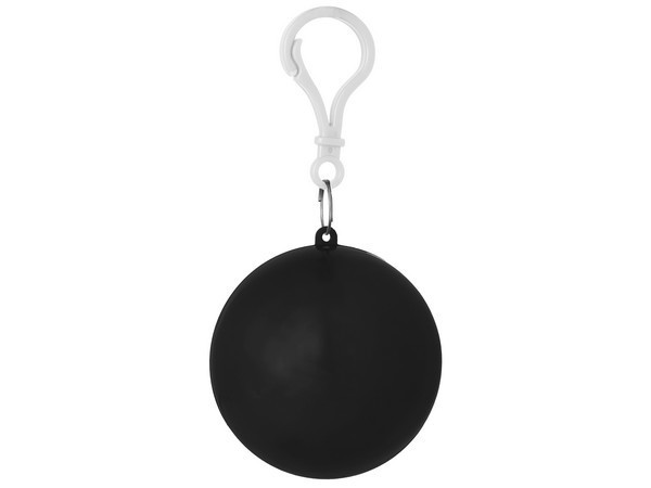 Poncho Ball Keyring - Black