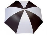 Golf Umbrella Wooden Handle - Black & White