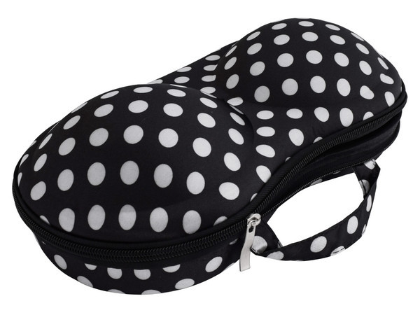 Bra Travel Case - Black & White