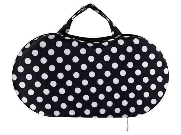 Bra Travel Case - Black & White