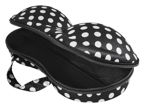 Bra Travel Case - Black & White