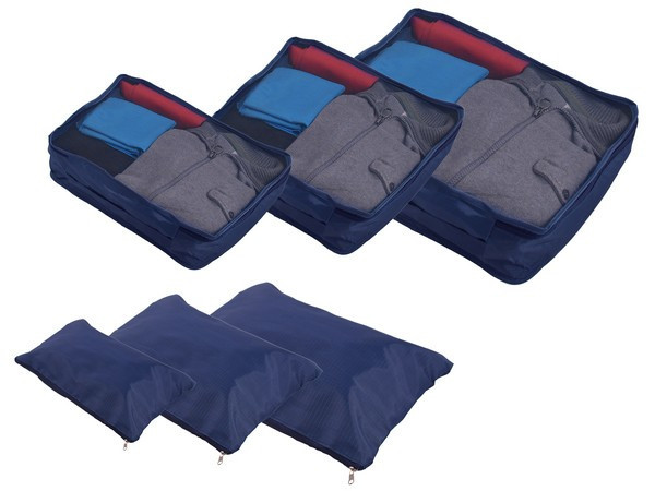 6-Piece Luggage Organiser Set - Navy Blue