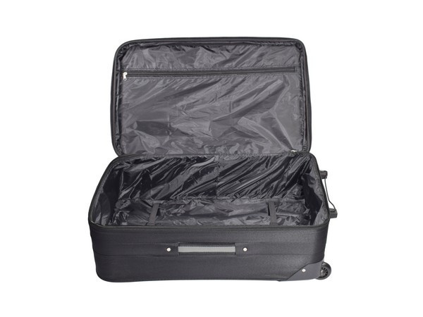 Soft Case Luggage Bag - 24 inch - Black/Grey