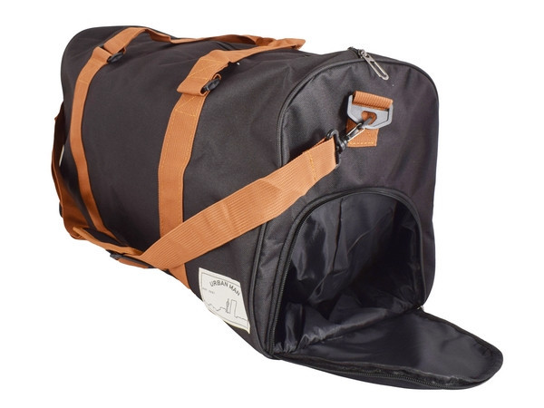 Flex Canvas Weekender - Black & Tan