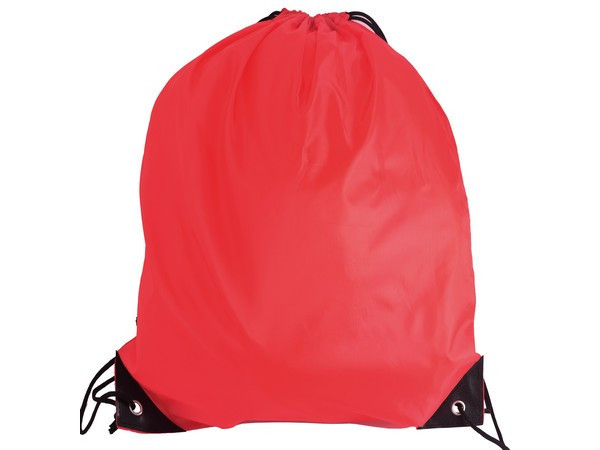 210D Poly String Bag - Red