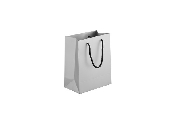 230gsm Matte Gift Bag - 14cm - Silver