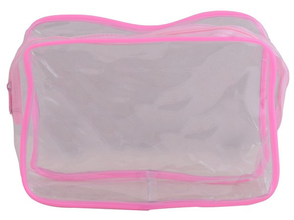 PVC Stationery / Cosmetic Case - Pink