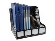 4 Bay File Holder - Black