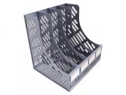 4 Bay File Holder - Grey