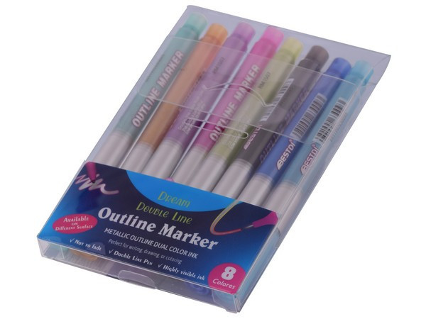 Metallic 8-Piece Outline Marker