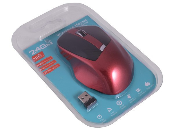 New Generation Wireless Mouse - Red & Black