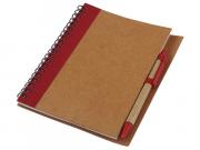 Recycle Notebook & Pen - Red