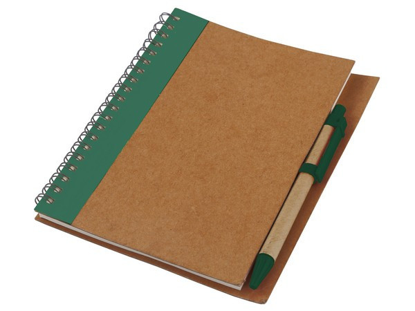 Recycle Notebook & Pen - Green