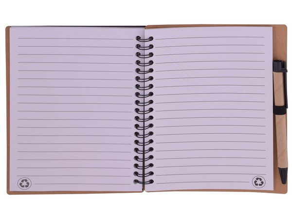 Recycle Notebook & Pen - Black