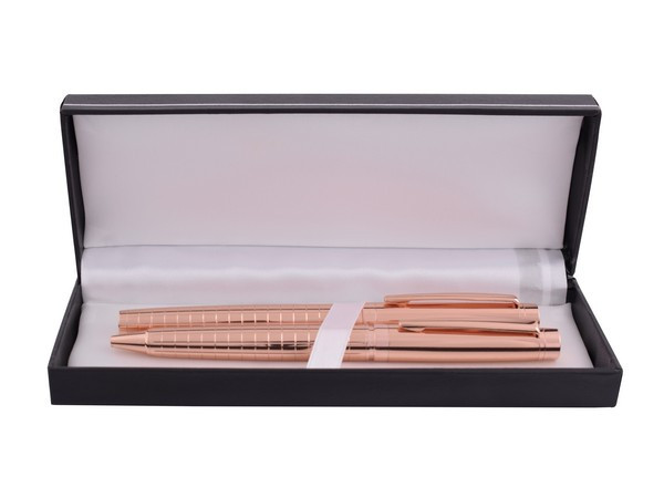 Rhombus Roller & Ball Set - Rosegold