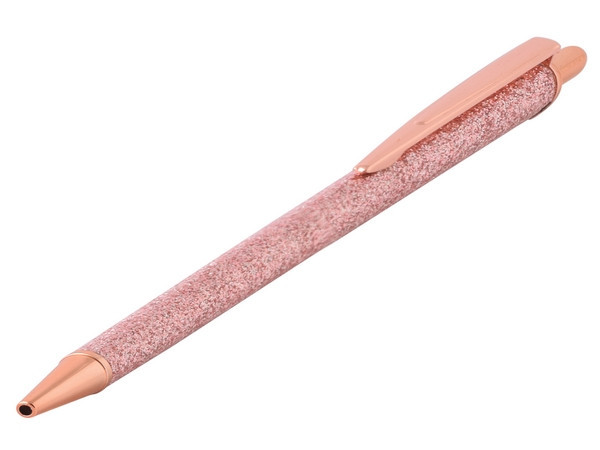 Glitter Ball Point Pen - Rosegold