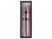 Glitter Silver & Rosegold Pen Set