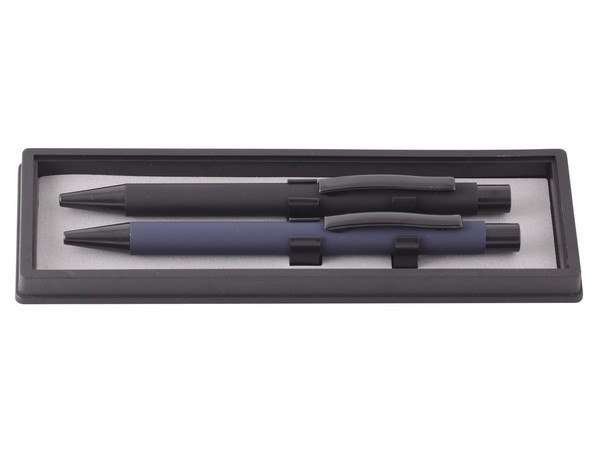 Veneer Black & Blue Pen Set - Black & Blue