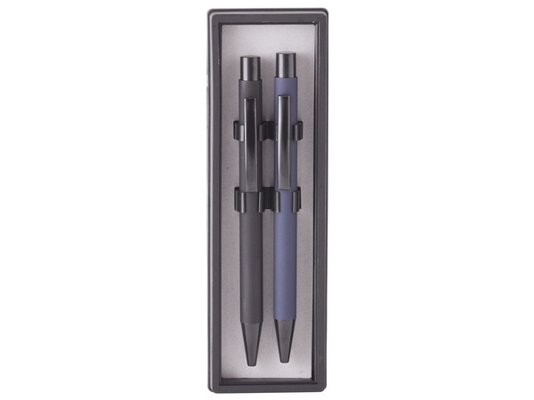 Veneer Black & Blue Pen Set - Black & Blue