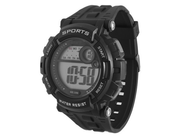 LCD WR 30M Sports Watch