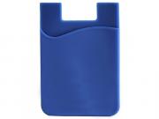 Silicone Cellphone Card Holder - Blue