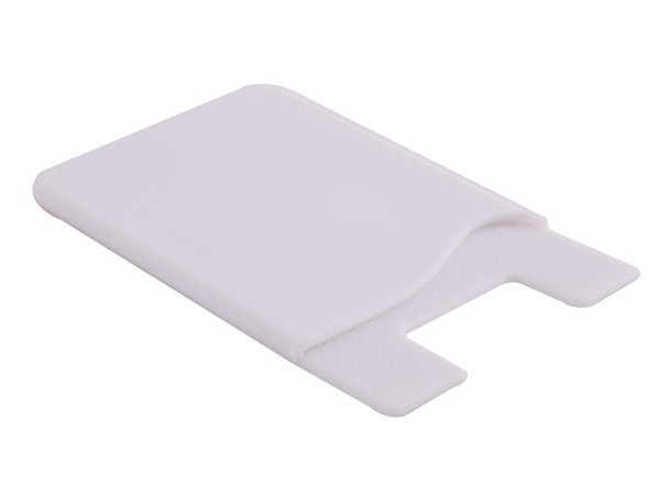 Silicone Cellphone Card Holder - White