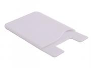 Silicone Cellphone Card Holder - White