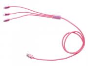 Crimson Flow 3-in-1 Charger - Pink