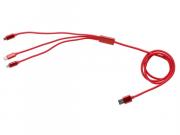 Crimson Flow 3-in-1 Charger - Red