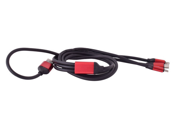 Power Stream 3-in-1 Charger - Black & Red