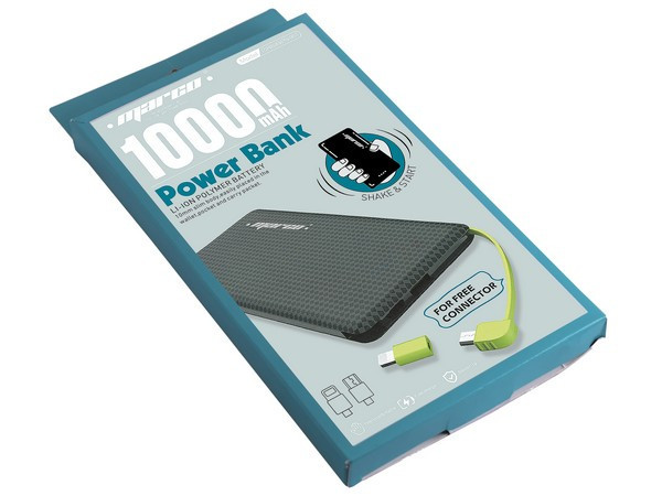 Shake and Start Power Bank - 10 000mAh