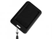 ABS Lanyard Card Holder - Black