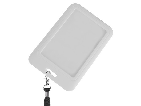 ABS Lanyard Card Holder - White