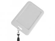 ABS Lanyard Card Holder - White