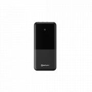 10 000mAh Power Bank with integrated cables - black