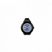 Compete series fitness watch round face - black