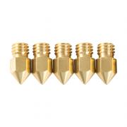 M6 0.4mm Brass Nozzle - Big Head - 5pcs