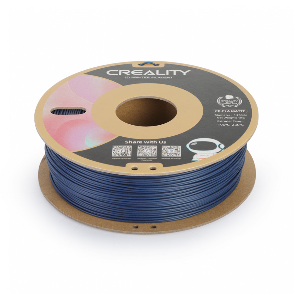 CR-PLA Filament Matte Navy Blue, 1Kg