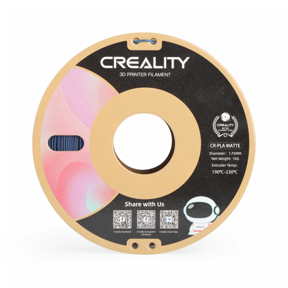 CR-PLA Filament Matte Navy Blue, 1Kg