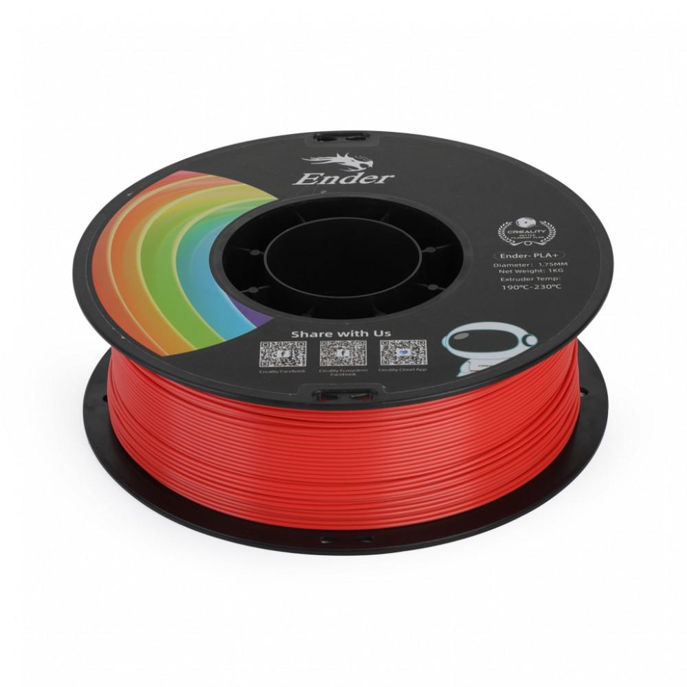 Ender PLA+ Filament Red 1Kg