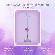 Frozen Auxiliary Star Karaoke Mic Stand with RGB Lights