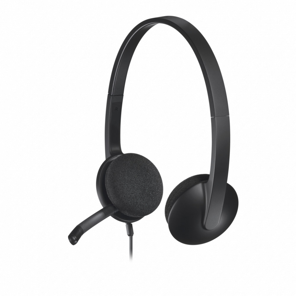 H340 USB Computer Headset - BLACK - USB