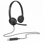 H340 USB Computer Headset - BLACK - USB