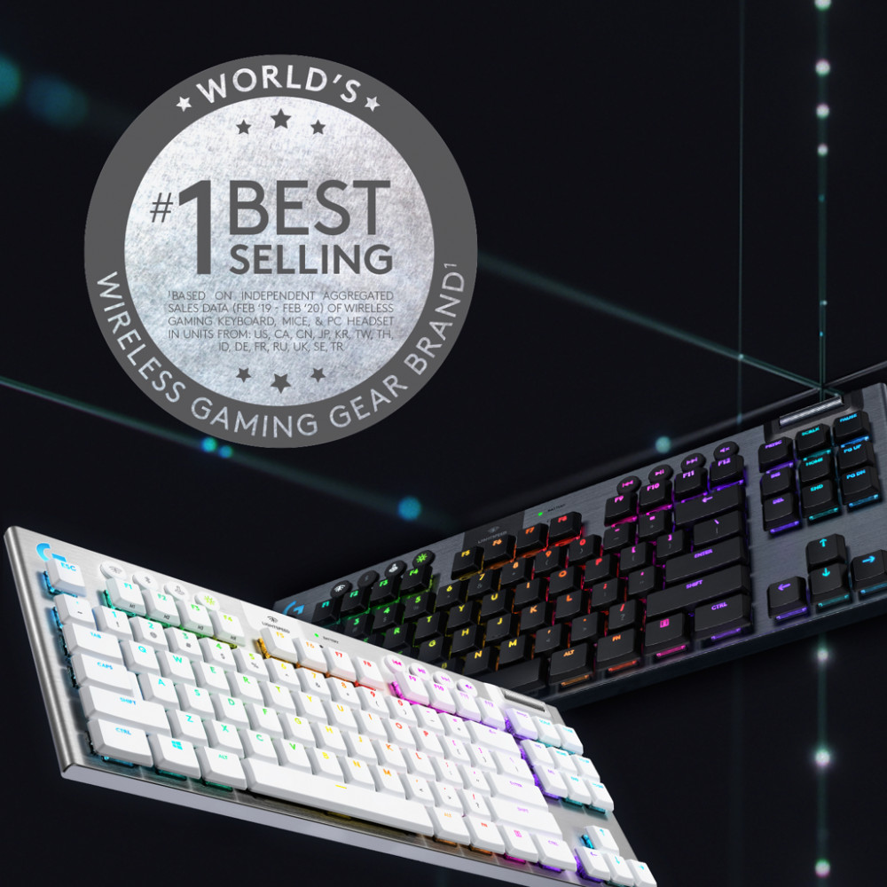 G915 TKL LIGHTSPEED Wireless RGB Mechanical Gaming Keyboard - GL Tactile - Carbon