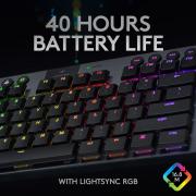 G915 TKL LIGHTSPEED Wireless RGB Mechanical Gaming Keyboard - GL Tactile - Carbon