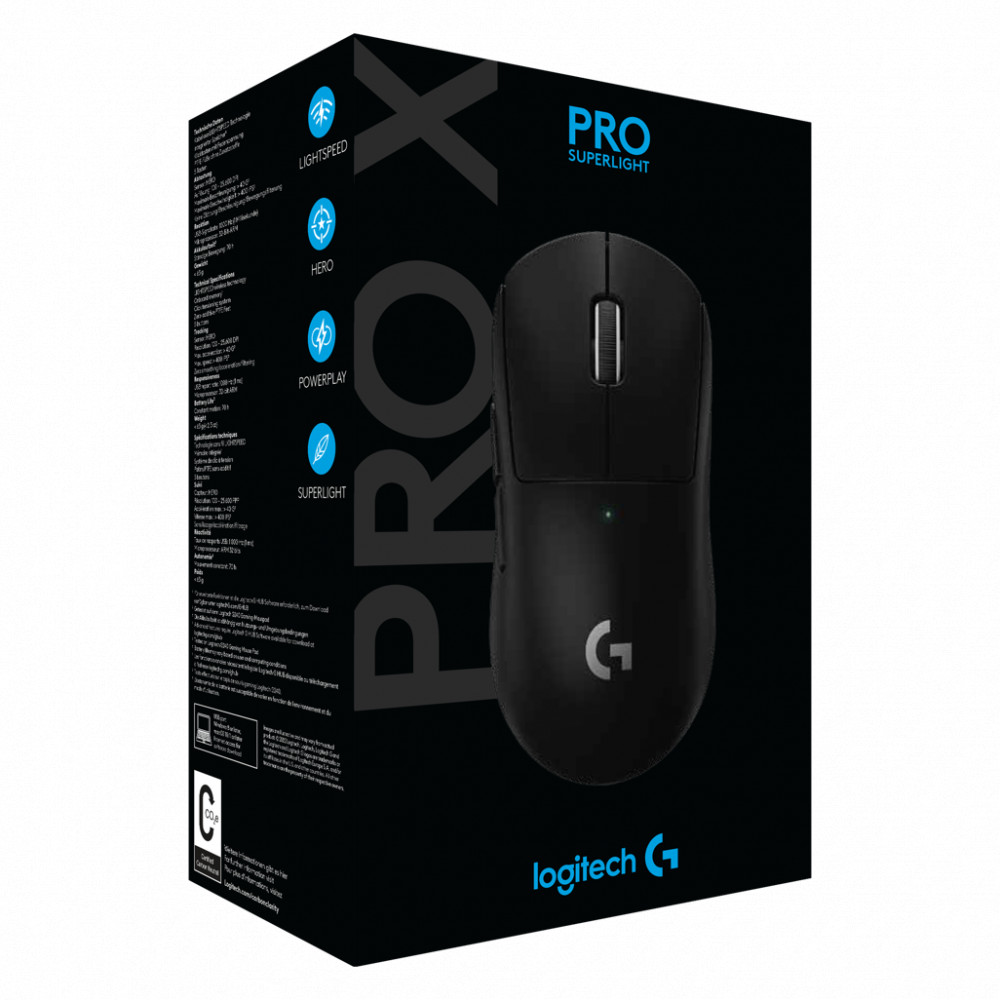 PRO X SUPERLIGHT Wireless Gaming Mouse - BLACK