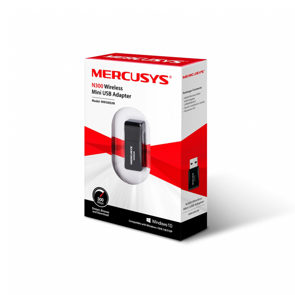 Mercusys MW300UM N300 Wireless Mini USB Adapter