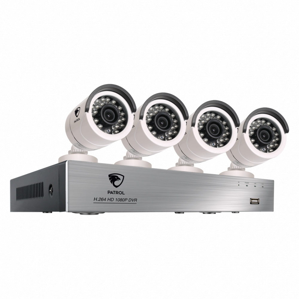 8 Channel 4 x Bullet Camera 1080P 1TB DVR Kit