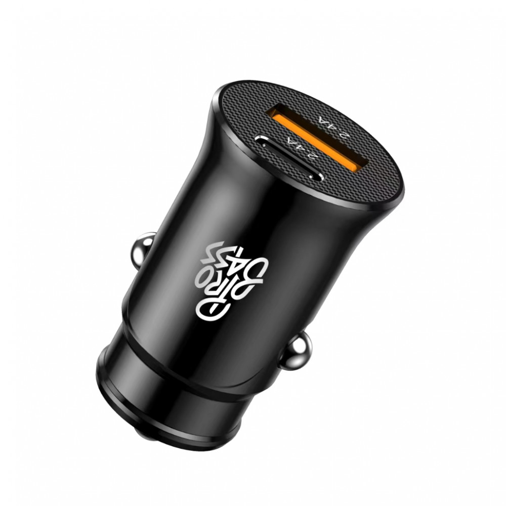 On the Go Dual USB + Type-C 12W Car Charger